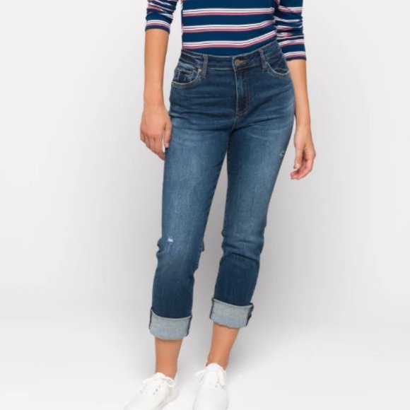 Kut From the Kloth Catherine Boyfriend High Rise Jean Size 4 - Picture 3 of 11